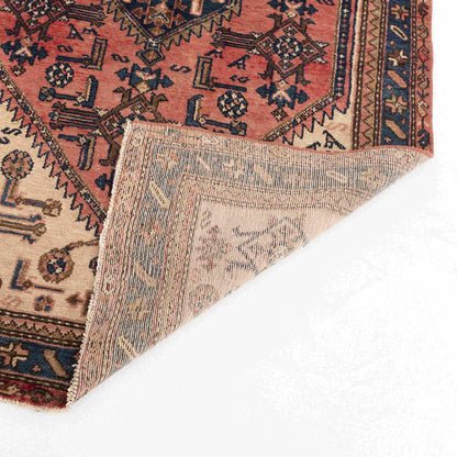 Alfombra oriental de Anatolia anudada a mano de lana sobre lana 125 X 200 cm - 4' 2'' X 6' 7'' Rojo C014 ER01