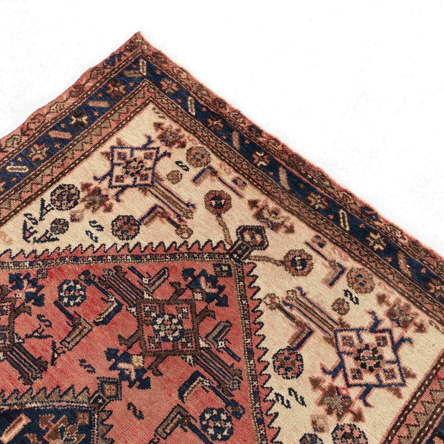 Alfombra oriental de Anatolia anudada a mano de lana sobre lana 125 X 200 cm - 4' 2'' X 6' 7'' Rojo C014 ER01