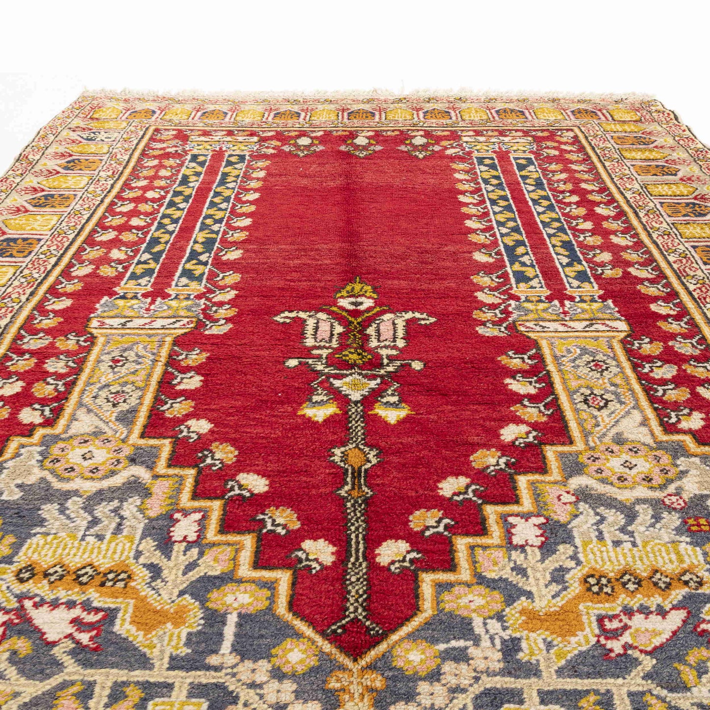 Oriental Rug Anatolian Hand Knotted Wool On Wool 140 X 195 Cm - 4' 8'' X 6' 5'' ER01