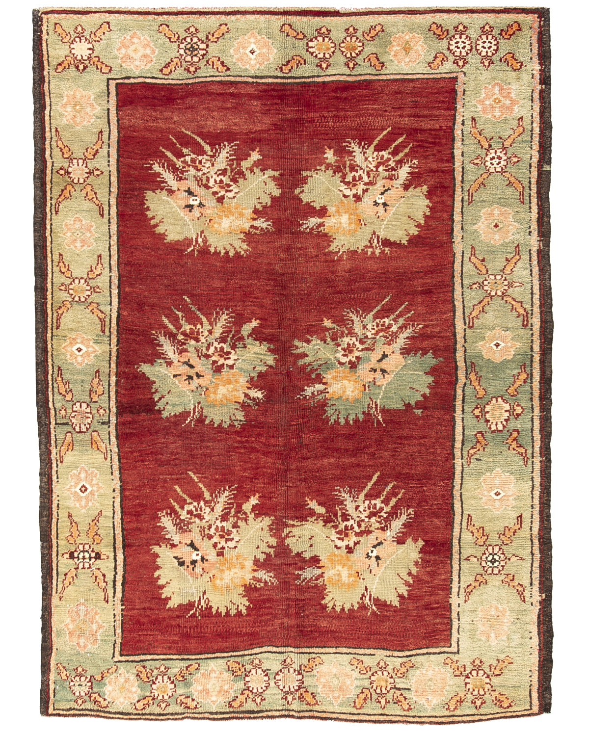 Oriental Rug Anatolian Hand Knotted Wool On Wool 160 X 220 Cm - 5' 3'' X 7' 3'' ER12