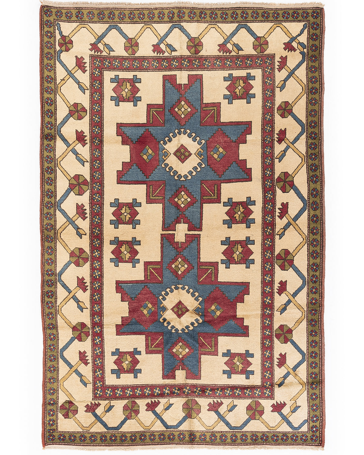 Oriental Rug Anatolian Hand Knotted Wool On Wool 173 X 271 Cm - 5' 9'' X 8' 11'' ER12