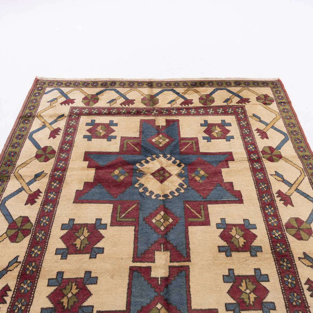 Oriental Rug Anatolian Hand Knotted Wool On Wool 173 X 271 Cm - 5' 9'' X 8' 11'' Navy Blue C012 ER12