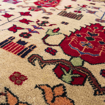 Oriental Rug Anatolian Hand Knotted Wool On Wool 184 X 289 Cm - 6’ 1’’ X 9’ 6’’ Orange C011 ER12