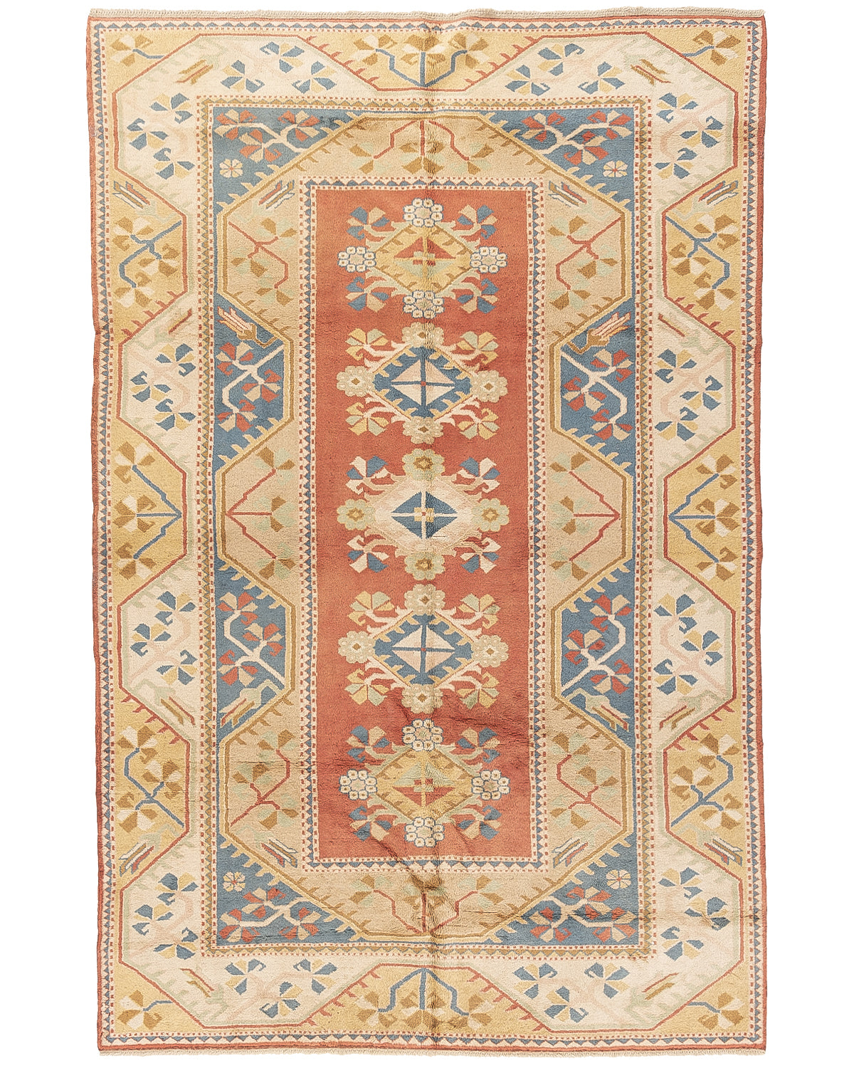 Oriental Rug Anatolian Hand Knotted Wool On Wool 200 X 305 Cm - 6' 7'' X 10' 1'' ER23