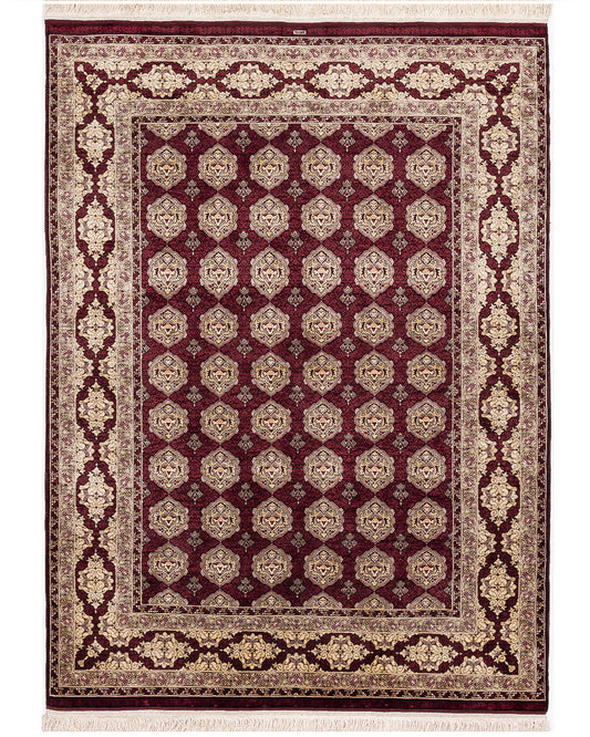 Oriental Rug Anatolian Handmade Pure Silk - 149 X 200 Cm - 4' 11'' X 6' 7'' ER12