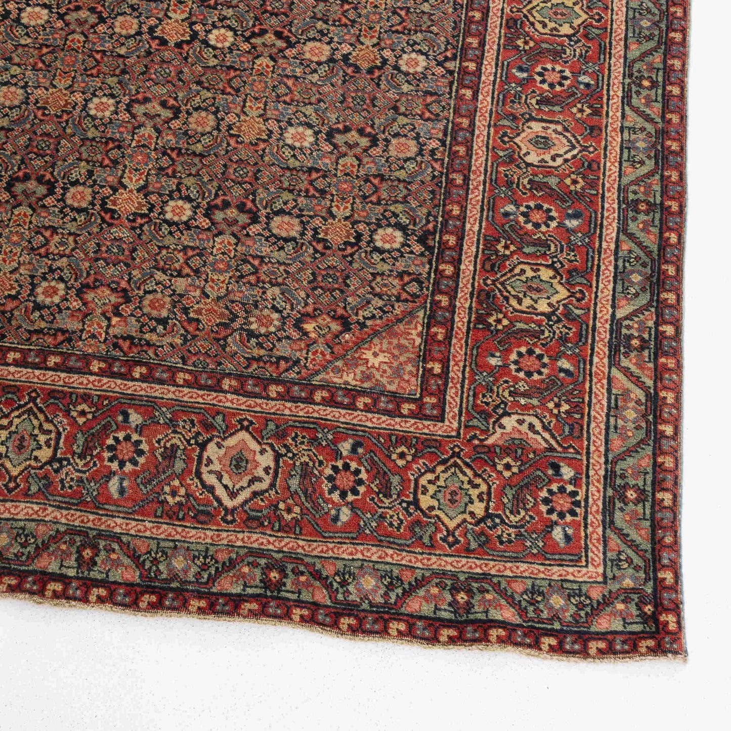 Oriental Rug Anatolian Handmade Wool On Cotton 138 X 191 Cm - 4' 7'' X 6' 4'' Red C014 ER01