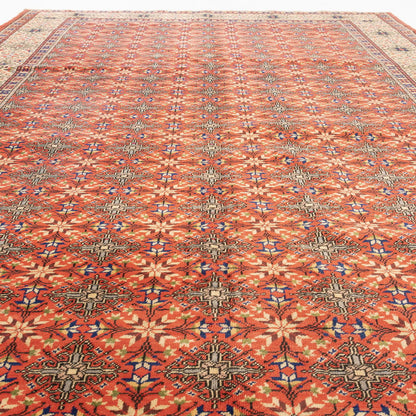 Oriental Rug Anatolian Handmade Wool On Cotton 202 X 289 Cm - 6' 8'' X 9' 6'' ER23