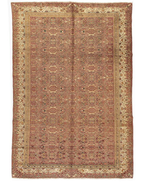 Oriental Rug Anatolian Handmade Wool On Cotton 239 X 338 Cm - 7' 11'' X 11' 2'' Pink C004 ER23