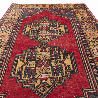Oriental Rug Anatolian Handmade Wool On Wool 110 X 176 Cm - 3' 8'' X 5' 10'' ER01