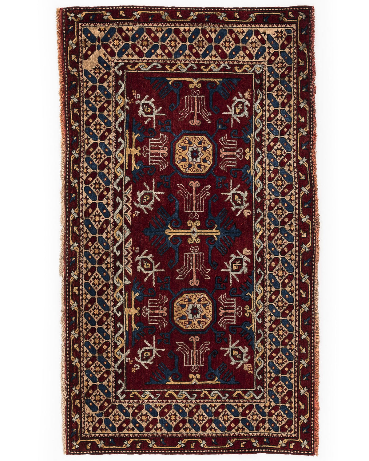 Oriental Rug Anatolian Handmade Wool On Wool 117 X 197 Cm - 3' 11'' X 6' 6'' ER01