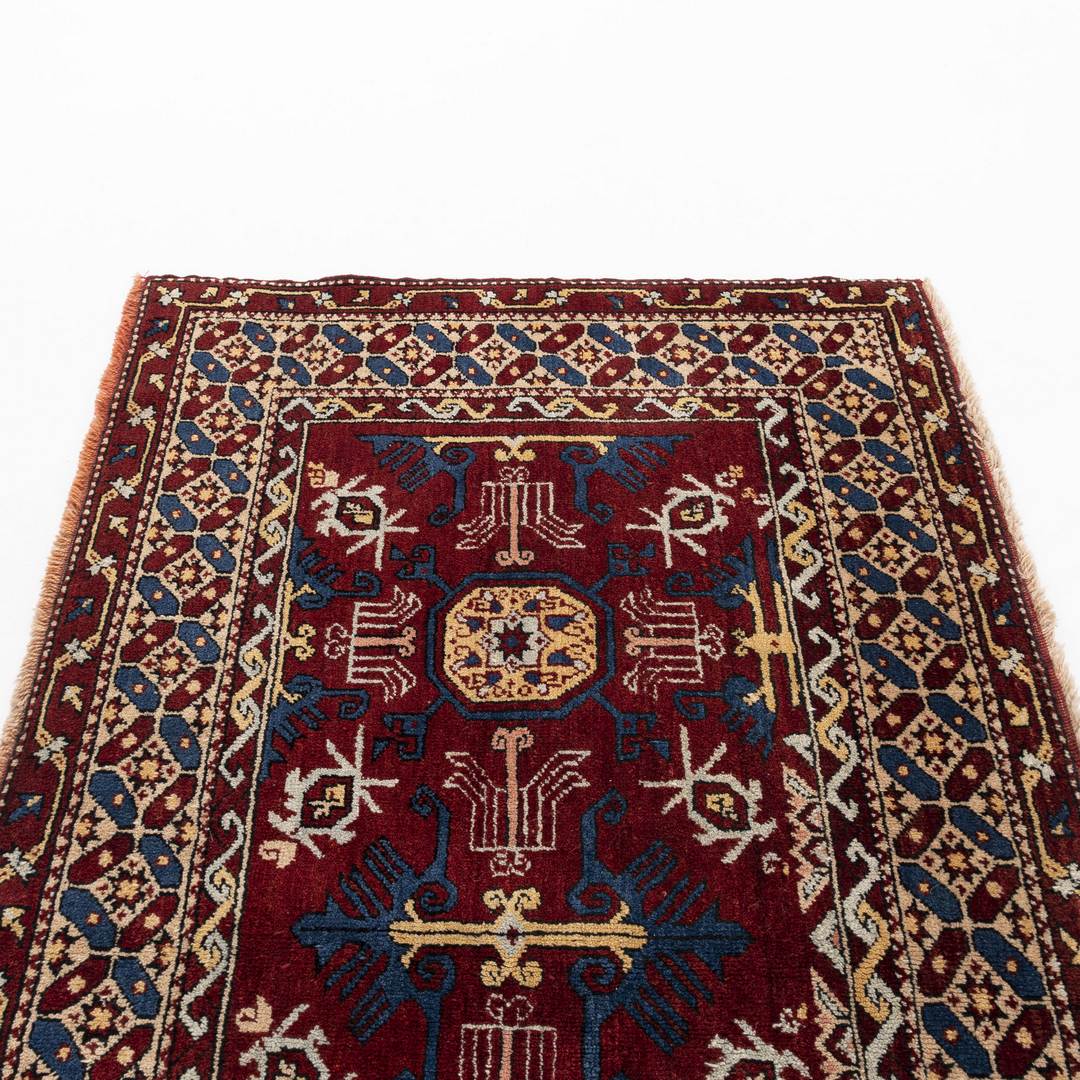 Oriental Rug Anatolian Handmade Wool On Wool 117 X 197 Cm - 3' 11'' X 6' 6'' ER01