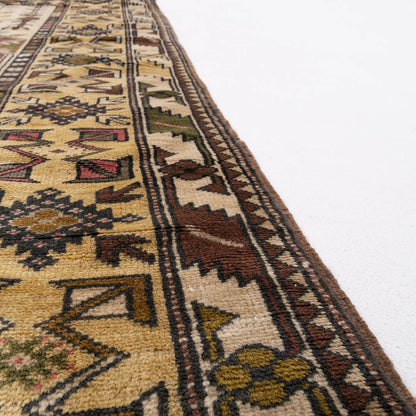 Oriental Rug Anatolian Handmade Wool On Wool 117 X 218 Cm - 3' 11'' X 7' 2'' Brown C005 ER01