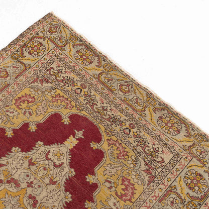Oriental Rug Anatolian Handmade Wool On Wool 125 X 180 Cm - 4' 2'' X 5' 11'' Red C014 ER01