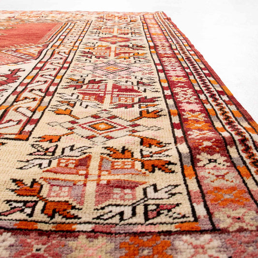 Oriental Rug Anatolian Handwoven Wool On Wool 131 x 170 Cm - 4' 4'' x 5' 7'' ER01