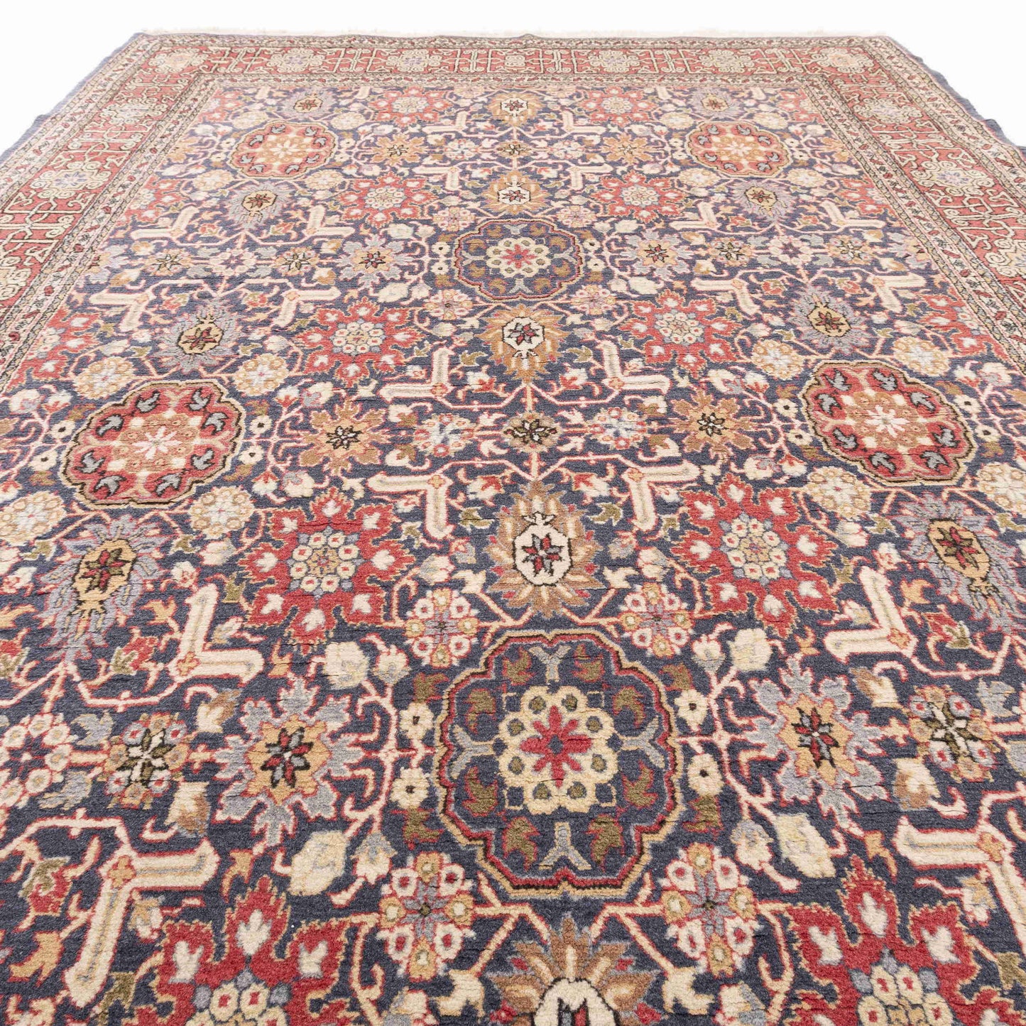 Oriental Rug Hereke Hand Knotted Wool On Cotton 164 X 266 Cm - 5' 5'' X 8' 9'' ER12