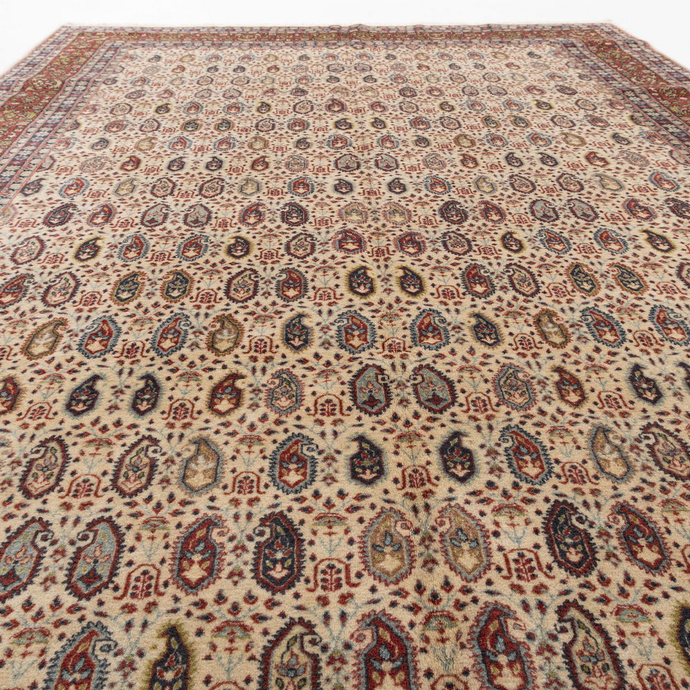 Oriental Rug Hereke Hand Knotted Wool On Cotton 200 X 284 Cm - 6' 7'' X 9' 4'' ER12