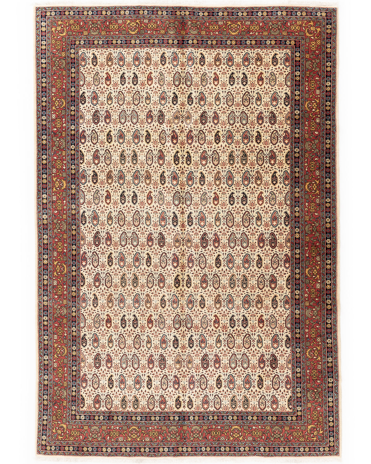Oriental Rug Hereke Hand Knotted Wool On Cotton 202 X 292 Cm - 6' 8'' X 9' 7'' ER23