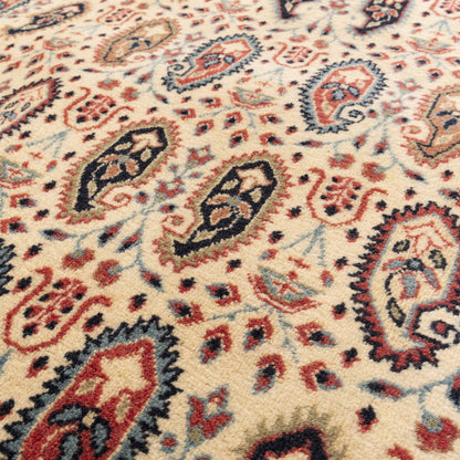 Oriental Rug Hereke Hand Knotted Wool On Cotton 202 X 292 Cm - 6' 8'' X 9' 7'' Sand C007 ER23