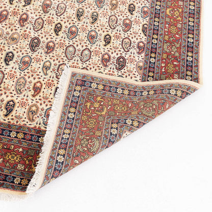 Oriental Rug Hereke Hand Knotted Wool On Cotton 202 X 292 Cm - 6' 8'' X 9' 7'' Sand C007 ER23