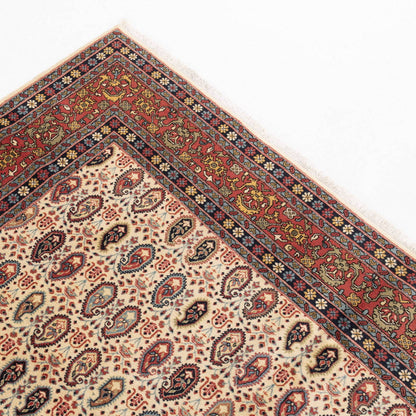 Oriental Rug Hereke Hand Knotted Wool On Cotton 202 X 292 Cm - 6' 8'' X 9' 7'' Sand C007 ER23