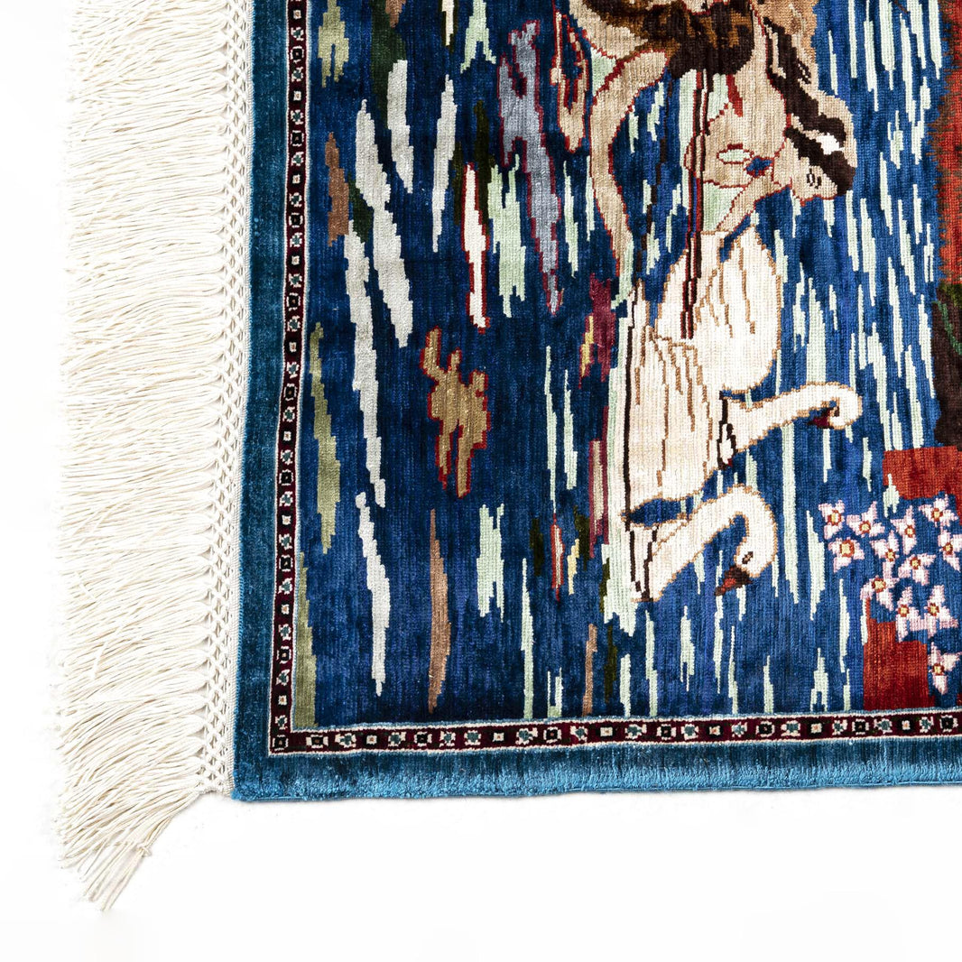 Oriental Rug Hereke Handmade Pure Silk - 50 X 94 Cm - 1' 8'' X 3' 2 ...