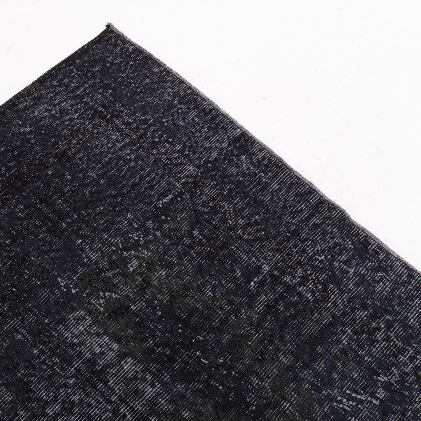 Oriental Rug Vintage Hand Knotted Wool On Cotton 153 x 244 Cm - 5' 1'' x 8' 1'' Black C002 ER12