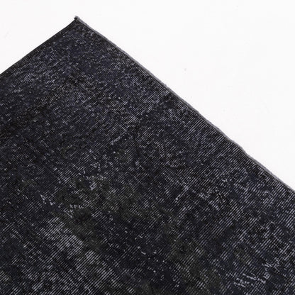 Oriental Rug Vintage Hand Knotted Wool On Cotton 153 x 244 Cm - 5' 1'' x 8' 1'' Black C002 ER12