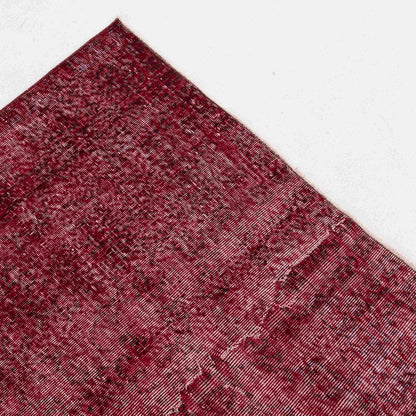 Oriental Rug Vintage Hand Knotted Wool On Cotton 156 x 258 Cm - 5' 2'' x 8' 6'' Red C014 ER12