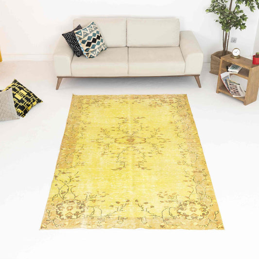 Oriental Rug Vintage Hand Knotted Wool On Cotton 157 x 255 Cm - 5' 2'' x 8' 5'' ER12
