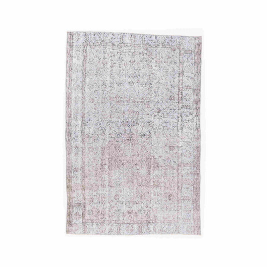 Oriental Rug Vintage Hand Knotted Wool On Cotton 162 x 244 Cm - 5' 4'' x 8' 1'' Lilac C018 ER12