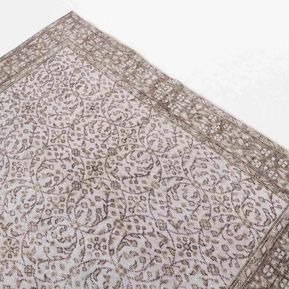 Oriental Rug Vintage Hand Knotted Wool On Cotton 163 x 252 Cm - 5' 5'' x 8' 4'' Sand C007 ER12
