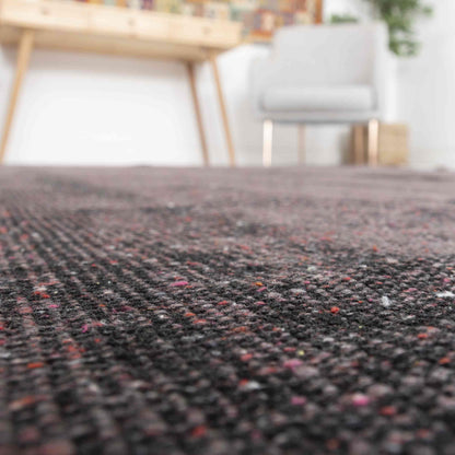 Oriental Rug Vintage Hand Knotted Wool On Cotton 165 x 270 Cm - 5' 5'' x 8' 11'' Black C002 ER12