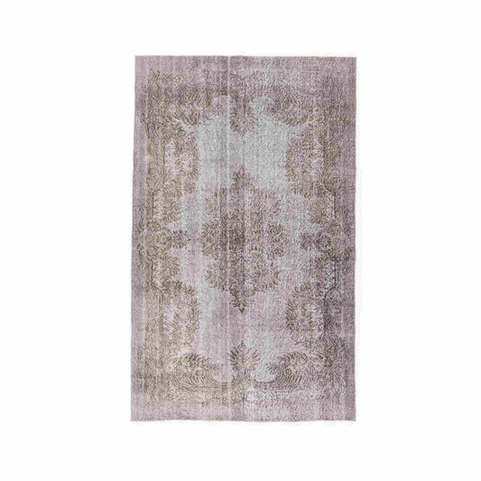 Oriental Rug Vintage Hand Knotted Wool On Cotton 166 x 272 Cm - 5' 6'' x 9' Pink C004 ER12