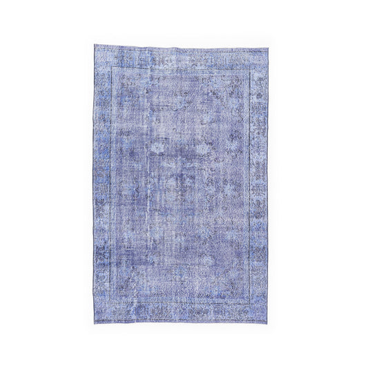 Oriental Rug Vintage Hand Knotted Wool On Cotton 168 x 267 Cm - 5' 7'' x 8' 10'' Purple C017 ER12