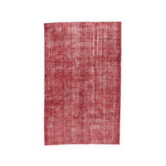 Oriental Rug Vintage Hand Knotted Wool On Cotton 175 x 280 Cm - 5' 9'' x 9' 3'' Red C014 ER12