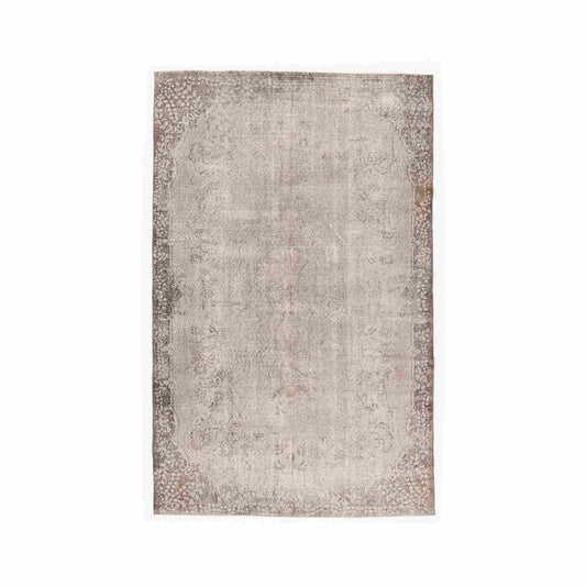 Oriental Rug Vintage Hand Knotted Wool On Cotton 176 x 282 Cm - 5' 10'' x 9' 4'' Stone C009 ER12