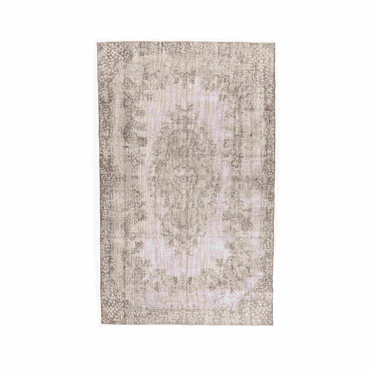 Oriental Rug Vintage Hand Knotted Wool On Cotton 183 x 299 Cm - 6' 1'' x 9' 10'' Pink C004 ER12