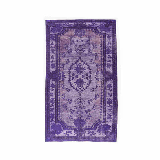 Oriental Rug Vintage Hand Knotted Wool On Cotton 187 x 310 Cm - 6' 2'' x 10' 3'' Purple C017 ER23