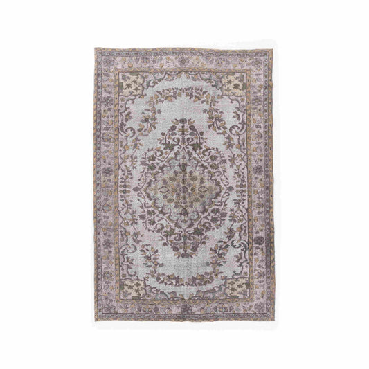 Oriental Rug Vintage Hand Knotted Wool On Cotton 190 x 288 Cm - 6' 3'' x 9' 6'' Pink C004 ER12
