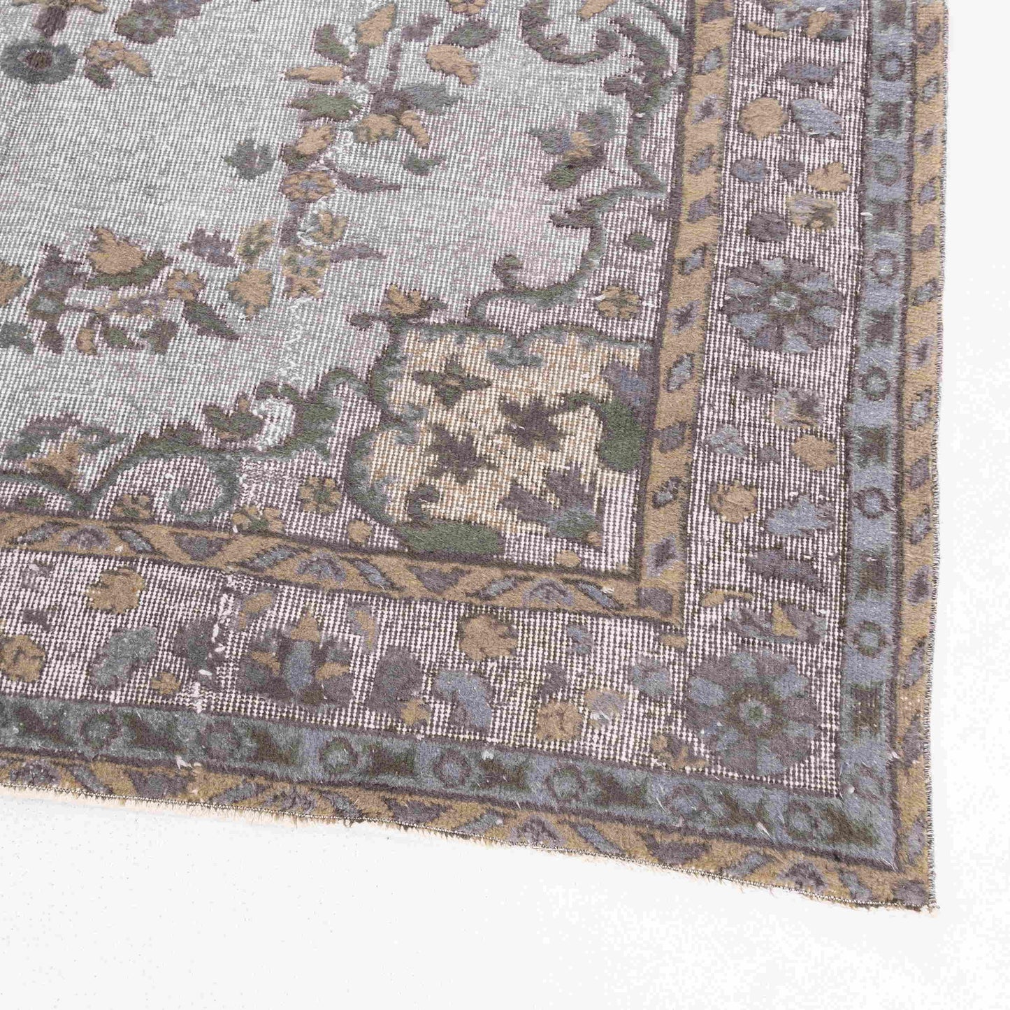 Oriental Rug Vintage Hand Knotted Wool On Cotton 190 x 288 Cm - 6' 3'' x 9' 6'' ER12