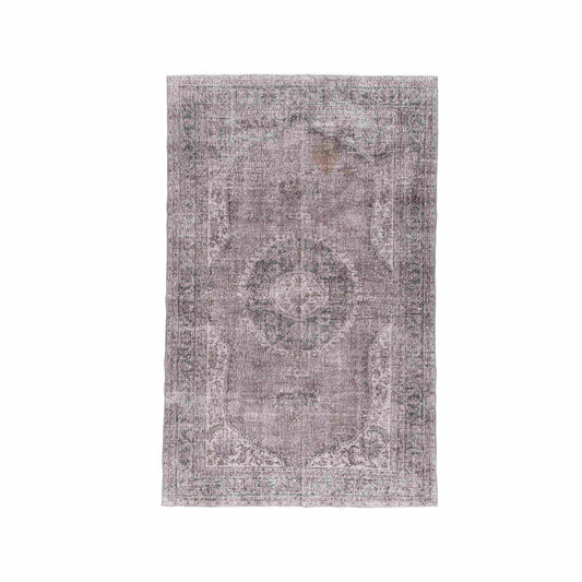 Oriental Rug Vintage Hand Knotted Wool On Cotton 190 x 305 Cm - 6' 3'' x 10' 1'' Pink C004 ER23