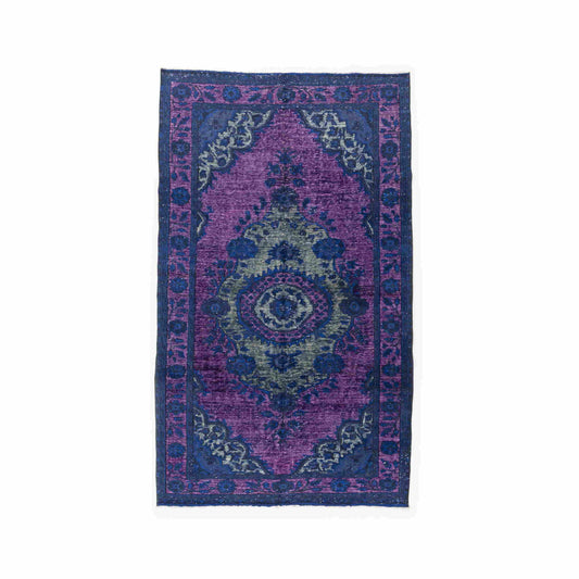 Oriental Rug Vintage Hand Knotted Wool On Cotton 190 x 321 Cm - 6' 3'' x 10' 7'' Purple C017 ER23
