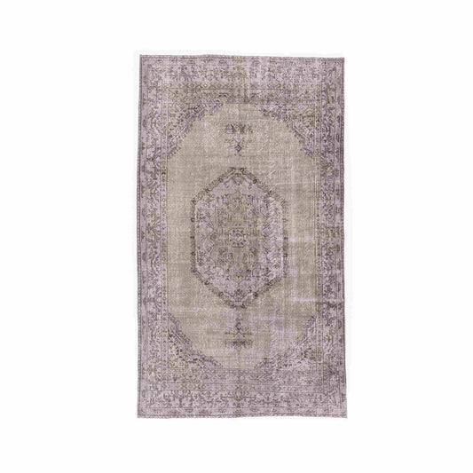 Oriental Rug Vintage Hand Knotted Wool On Cotton 190 x 336 Cm - 6' 3'' x 11' 1'' Pink C004 ER23