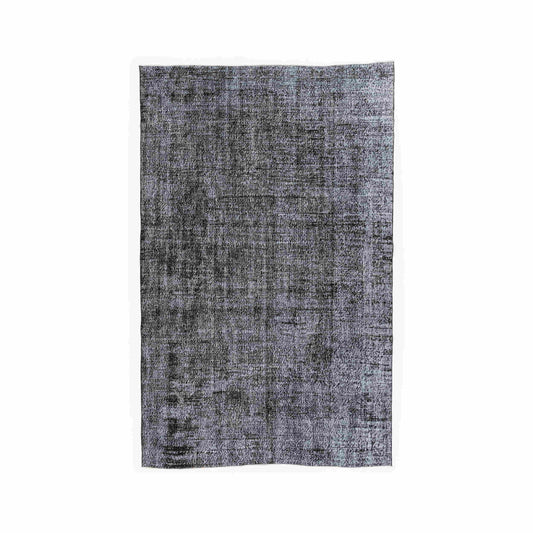 Oriental Rug Vintage Hand Knotted Wool On Cotton 192 x 306 Cm - 6' 4'' x 10' 1'' Black C002 ER23