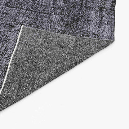 Oriental Rug Vintage Hand Knotted Wool On Cotton 192 x 306 Cm - 6' 4'' x 10' 1'' Black C002 ER23