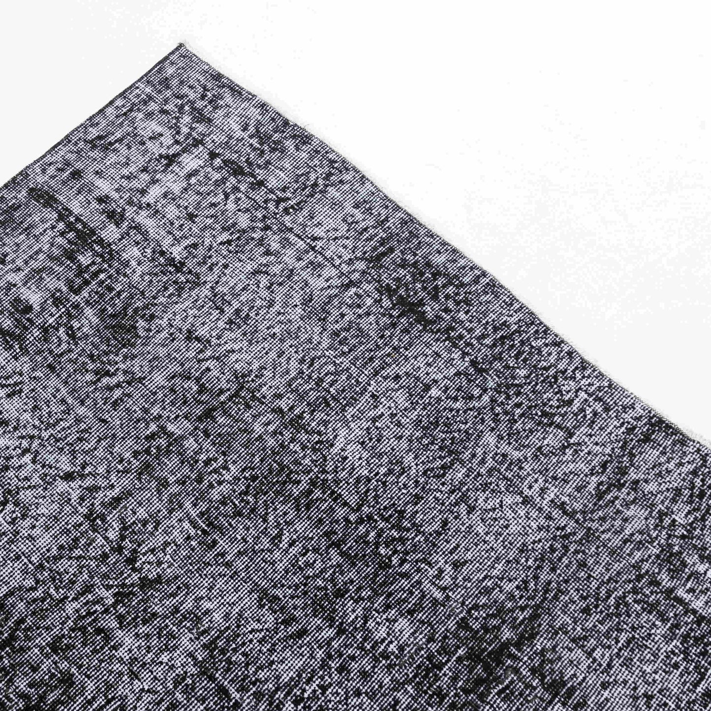 Oriental Rug Vintage Hand Knotted Wool On Cotton 192 x 306 Cm - 6' 4'' x 10' 1'' Black C002 ER23