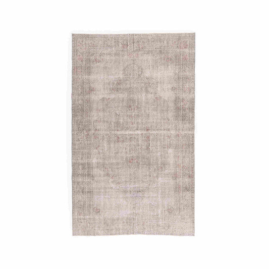 Oriental Rug Vintage Hand Knotted Wool On Cotton 193 x 316 Cm - 6' 4'' x 10' 5'' Pink C004 ER23