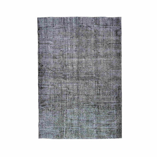 Oriental Rug Vintage Hand Knotted Wool On Cotton 214 x 311 Cm - 7' 1'' x 10' 3'' Black C002 ER23