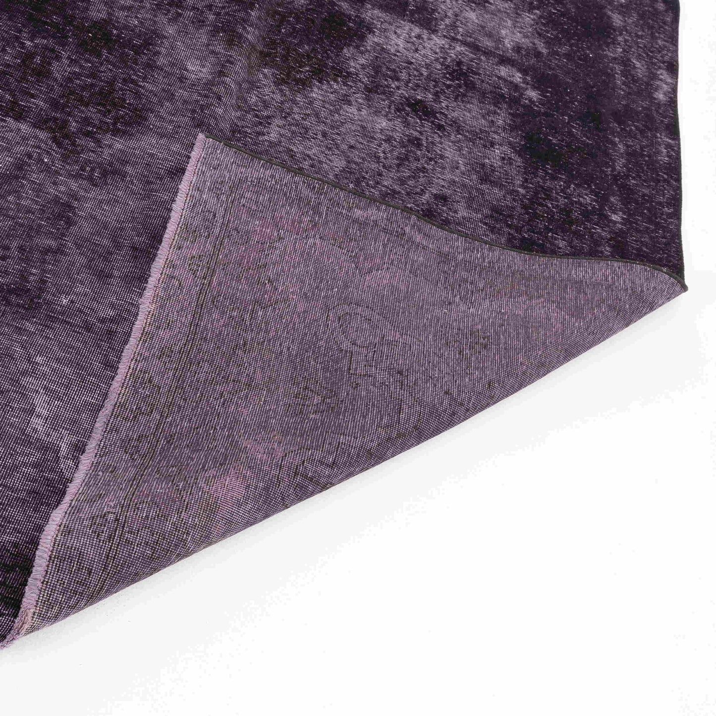 Oriental Rug Vintage Hand Knotted Wool On Cotton 277 x 388 Cm - 9' 2'' x 12' 9'' Purple C017 ER34