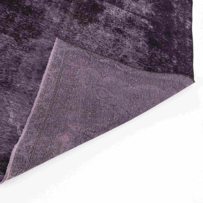 Oriental Rug Vintage Hand Knotted Wool On Cotton 277 x 388 Cm - 9' 2'' x 12' 9'' Purple C017 ER34